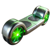stunning minimalist Futuristic Self Balancing Scooter with Illuminated Wheels authentic png