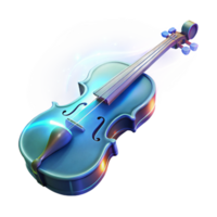 wonderful vintage Enchanted Violin A Symphony of Light and Sound premium png