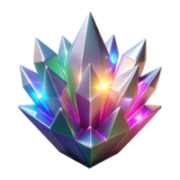 magnificent classic Luminous Crystal Cluster A Digital Render of Sparkling Gemstones original png