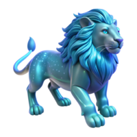 wonderful modern Celestial Lion 3D Render of a Magical Creature authentic png