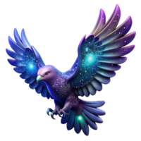 wonderful artistic Cosmic Avian A Celestial Bird in Flight genuine png