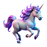 impressive minimalist Magical Unicorn 3D Render of a Mythical Creature premium png