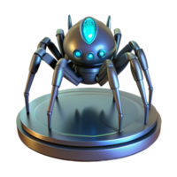wonderful rustic Cybernetic Arachnid A 3D Render of a Futuristic Robot Spider authentic png