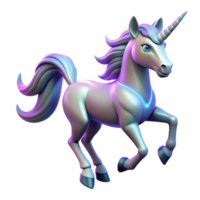 wonderful rustic Enchanted Unicorn 3D Render of a Magical Creature professional png