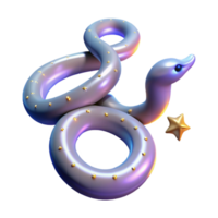 extraordinary rustic Cosmic Serpent 3D Render 4K png