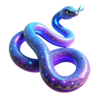 stunning abstract Cosmic Serpent 3D Render premium png