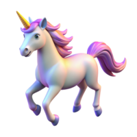 dramatic contemporary Magical Unicorn 3D Render of a Mythical Creature authentic png