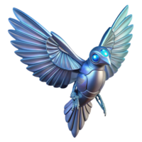 impressive classic Mechanical Avian A Futuristic 3D Render of a Robotic Bird in Flight high resolution png