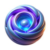 stunning abstract Abstract 3D Render of a Glowing Orb high quality png