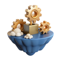 Efficient System Integration Gears, Clouds Automation png