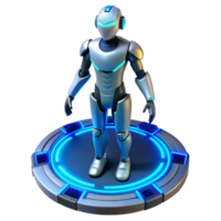 serene abstract Futuristic Robot 3D Render high quality png