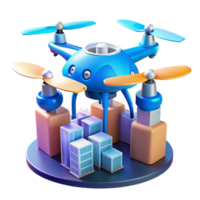 Drone Delivery System Urban Aerial Logistics png