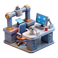 Robotics Workstation Automated Technology Desk Setup png