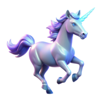 dramatic abstract Magical Unicorn 3D Render of a Mythical Creature high quality png