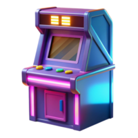 Retro Arcade Game Machine 80s Style Digital Console png