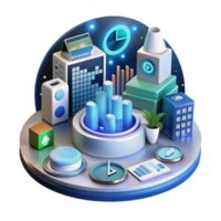 Data Visualization Modern Tech, Growth Charts, and Digital Assets png