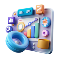 Digital Marketing Analytics Dashboard Data Visualization Customer Support png