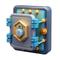 Digital Security Vault Secure Data Protection png