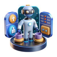 AI Automation Smart Robot Control System png