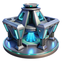 Futuristic Sci-Fi Energy Core 3D Model png