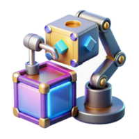 Automated Cube Processing Robotic System for Efficient Cube Manipulation png