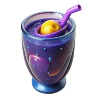 Cosmic Galaxy Smoothie A Stellar Drink png