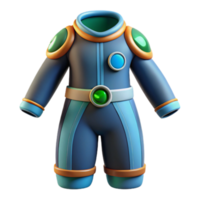 3D Render of Cartoon Spacesuit Childs Play png