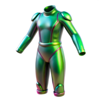 Iridescent Spacesuit Futuristic Design, 3D Render png
