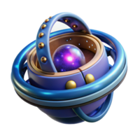 Cosmic Orb A 3D Render of a Futuristic Device png