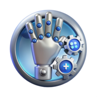 Robotic Hand Gears Automation Customization png