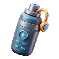 Futuristic Gadget 3D Render of a Portable Device png
