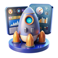 Rocket Launch Business Growth Data Insights png