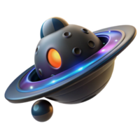 Futuristic Spaceship Design 3D Render png