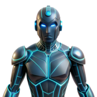 Futuristic Robot, Cyborg, AI, Android, Digital Character, 3D Render, Sci-Fi, Cyberpunk, Artificial Intelligence png
