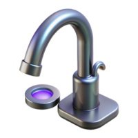 Modern Sensor Faucet with Illuminated Basin png