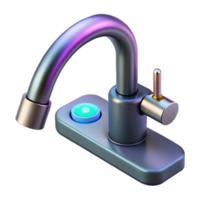 Smart Faucet with Illuminated Control Button png