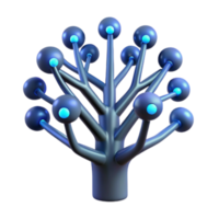 Network Tree Abstract Structure, Node Connections, System Visualization png