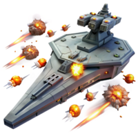 Spaceship Under Attack Epic Sci-Fi Battle png