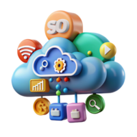Cloud Computing Data Storage, Search, Analytics, and More png