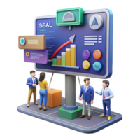 Data Analysis Visualizing Business Growth and Trends png