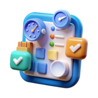 Productivity Dashboard Time Management, Task Tracking, Progress Monitoring png