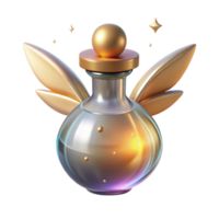 Magical Potion Glowing Elixir with Wings png