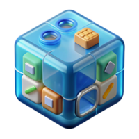 Digital Cube Secure Mobile App Interface Design png