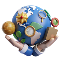 Global Exploration Time, Compass, and Discovery png