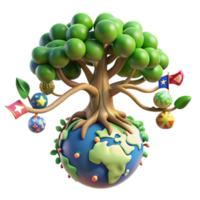 Global Unity A Tree of Life on Earth png