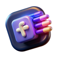 Fast Data Transfer App Icon with Capsule Design png