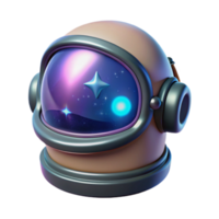 Cosmic Helmet 3D Render of Space Exploration png