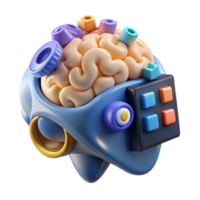 Cognitive Processing A 3D Brain Model with Interface png