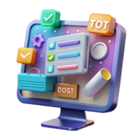 Streamlined Task Management System UI Design png