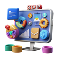 Data Analysis Dashboard Visualizing KPIs Metrics png